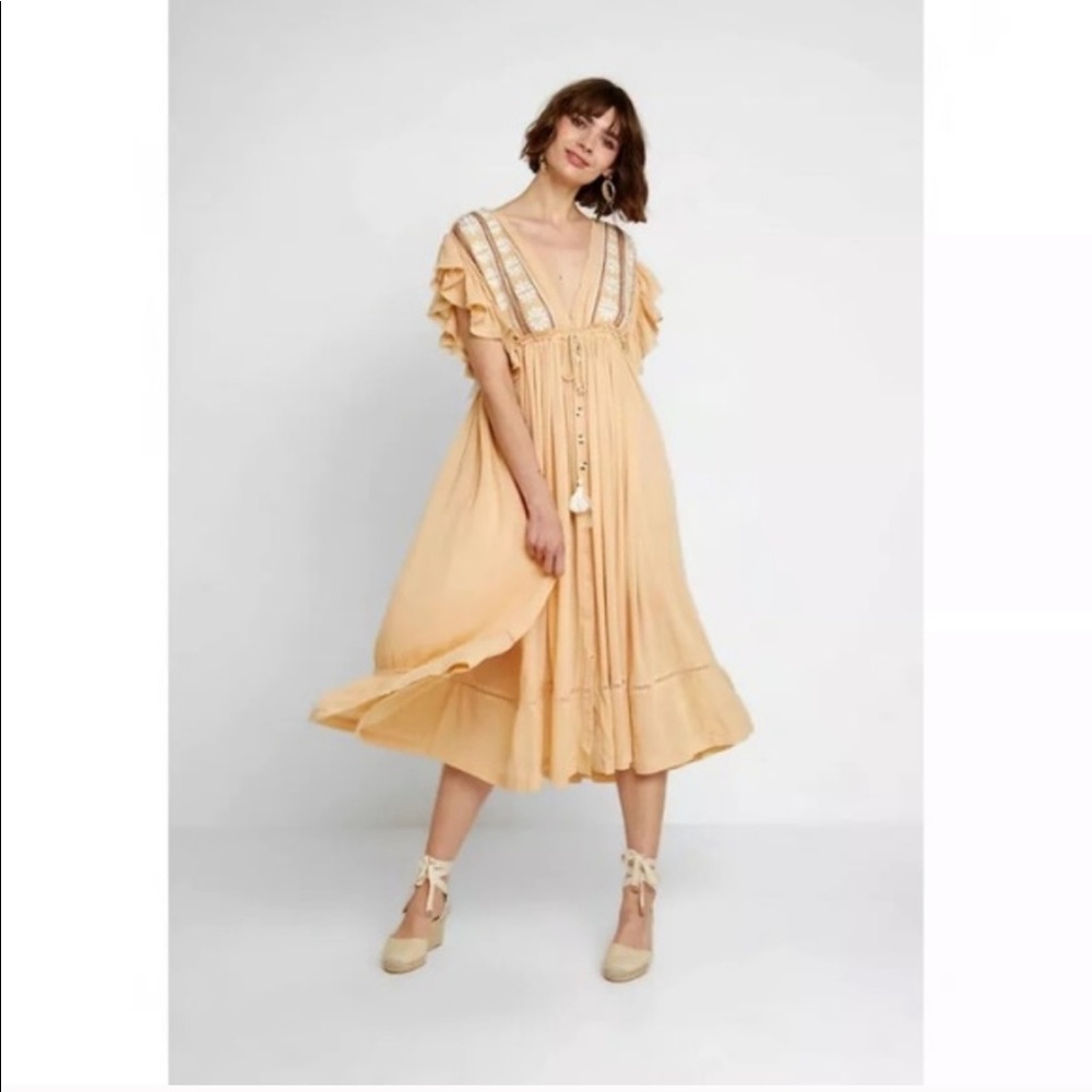 Free people Bali Will Wait For You Midi Dress